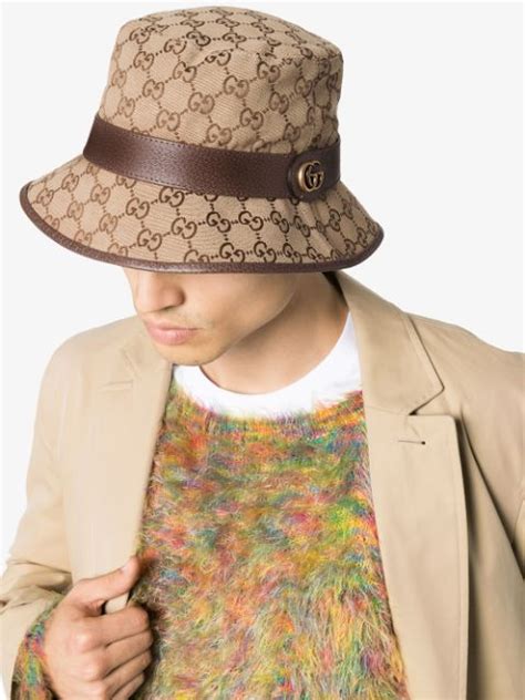 gucci hat front view|farfetch gucci bucket hat.